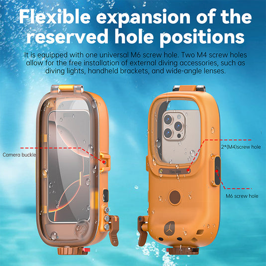 [With Bluetooth Version][Diving IPX8 15M/49FT Waterproof] Universal iPhone - Redpepper Underwater Protective Mobile Phone Case