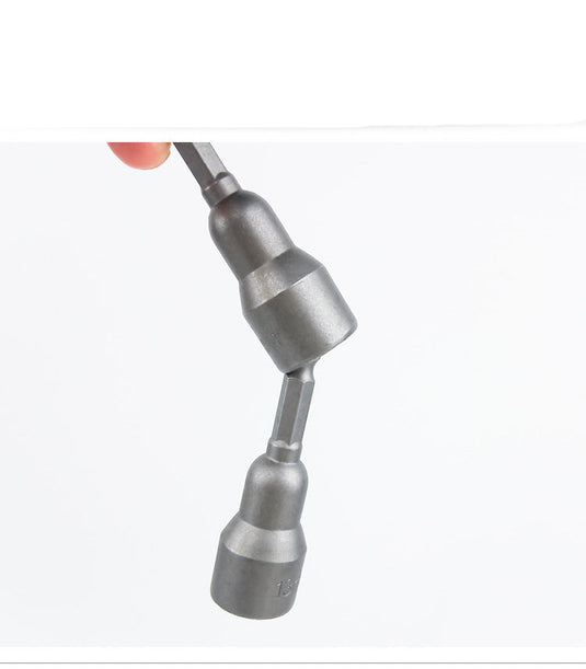 [15 in 1] Magnetic Suction Metric Hex Shank Nut Setter Driver Drill Bit Socket Set (6mm - 19mm)