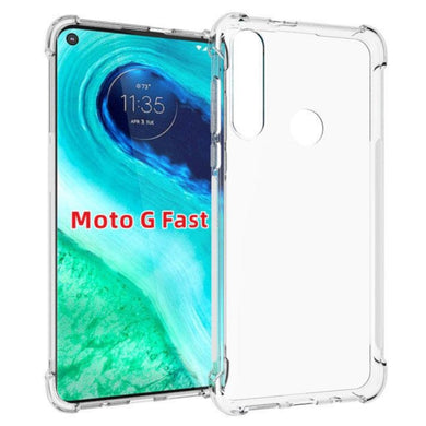 Motorola Moto G Fast - AirPillow Cushion Transparent Soft Clear TPU Four Corners Protective Case - Polar Tech Australia