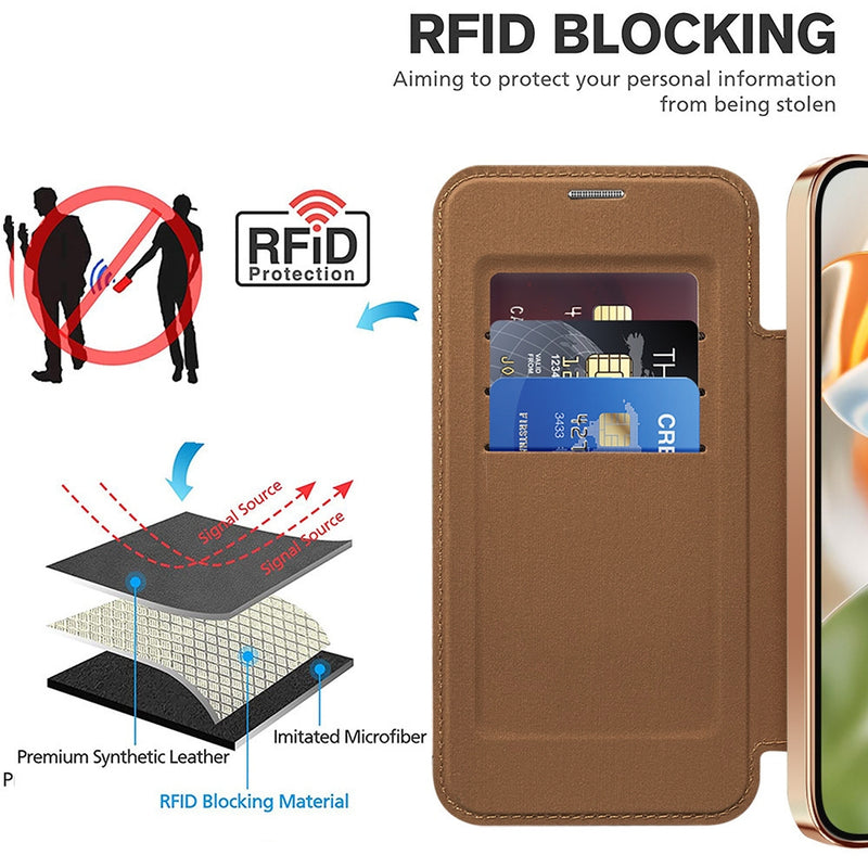 Load image into Gallery viewer, Google Pixel 10 Pro XL - Shield Magsafe RFID Anti-theft Rhombus Leather Phone Case
