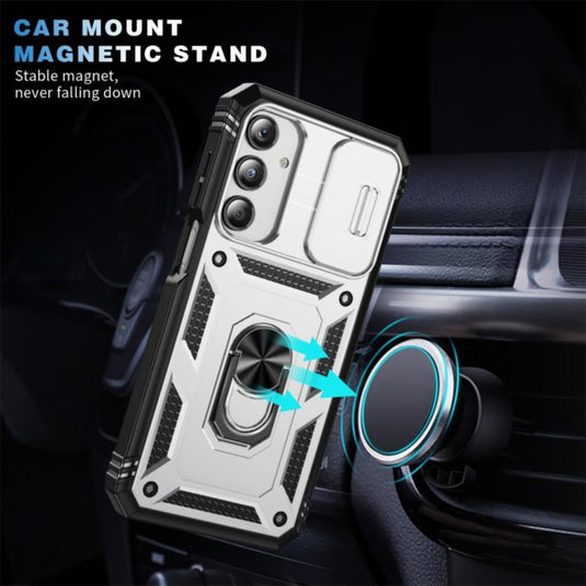 Samsung Galaxy A17 (SM-A176) - Sliding Camshield TPU + PC Phone Case with Holder