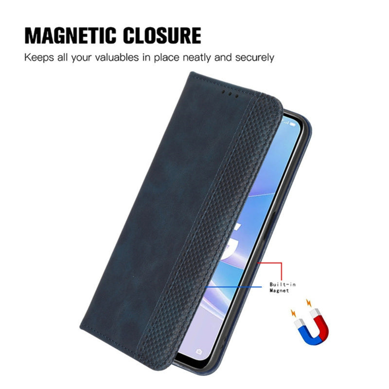 Chargez l&#39;image dans la visionneuse de la galerie, Nokia C210 - Magnetic Buckle Retro Texture Leather Phone Case
