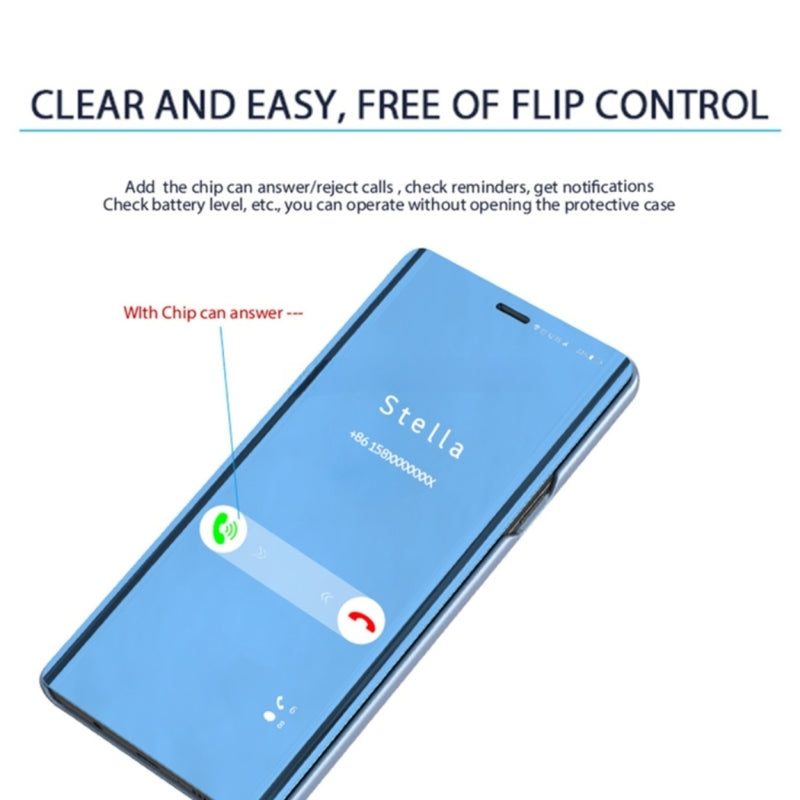 Cargue la imagen en el visor de la galería, Samsung Galaxy Note 9 (SM-N960) - Mirror Clear View Horizontal Flip PU Leather Case
