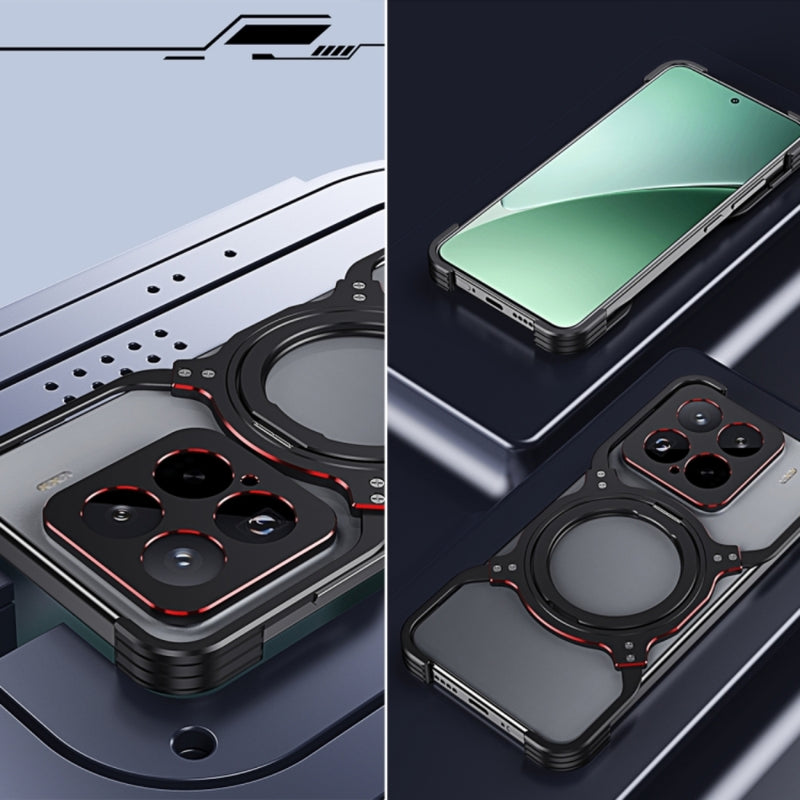 Chargez l&#39;image dans la visionneuse de la galerie, Xiaomi Mi 15 Pro - Mechanical Arm Borderless MagSafe Holder Metal Phone Case - Polar Tech Australia
