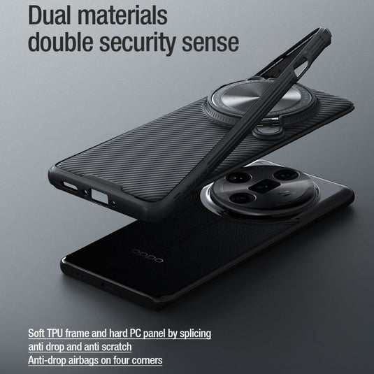 [Magsafe Compatible] OPPO Find X7 Ultra - Nillkin Super Matte Shield Flip Style Lens Camera Stand Protective Case - Polar Tech Australia