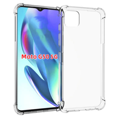Motorola Moto G50 5G - AirPillow Cushion Transparent Soft Clear TPU Four Corners Protective Case - Polar Tech Australia
