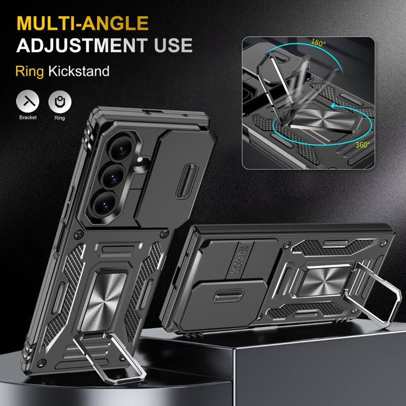 Chargez l&#39;image dans la visionneuse de la galerie, Samsung Galaxy Z Fold7 5G - Armor PC + TPU Camera Shield Phone Case
