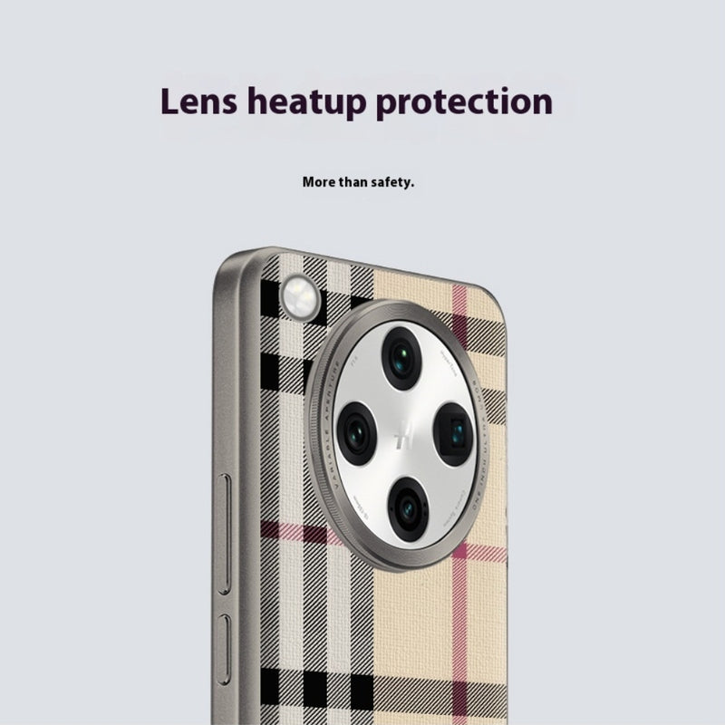 Cargue la imagen en el visor de la galería, OPPO Find X8 Ultra (PKJ110, PKU110) - Electroplated Trendy Brand Plain Leather Fashion Phone Case - Polar Tech Australia
