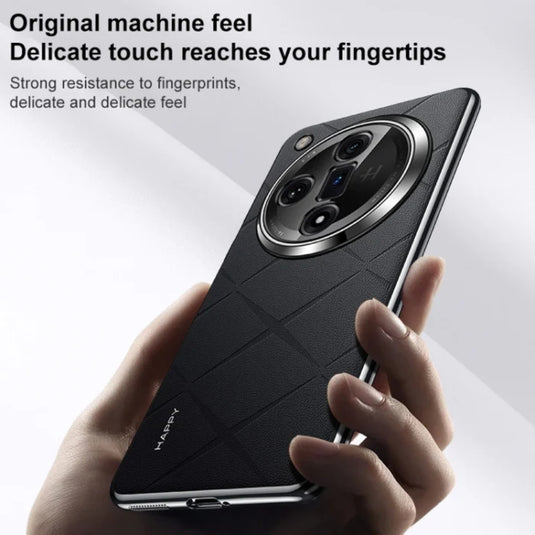 OPPO Find X7/Ultra - Plain Leather PC Phone Case - Polar Tech Australia