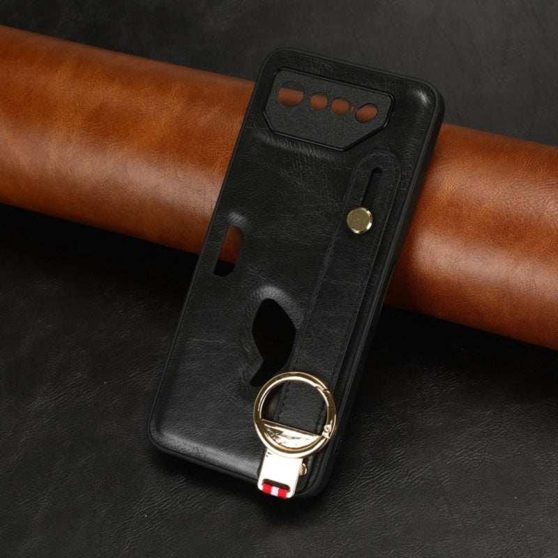 Chargez l&#39;image dans la visionneuse de la galerie, Asus ROG Phone 5 - Wristband Leather Back Phone Case
