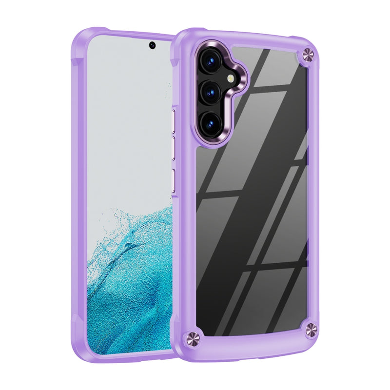 Chargez l&#39;image dans la visionneuse de la galerie, Samsung Galaxy A15 (SM-A155, SM-A156) - TPU+PC 2-in-1 Transparent Shockproof Phone Case
