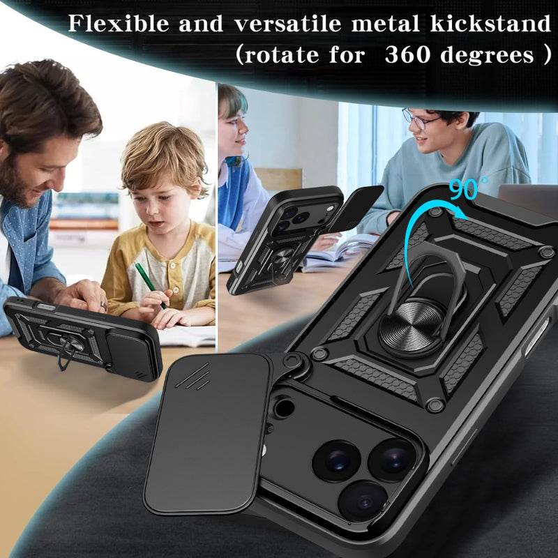 Chargez l&#39;image dans la visionneuse de la galerie, Apple iPhone 17 Air - Shockproof Armour Heavy Duty Phone Case with Ring Holder &amp; Camera Protection
