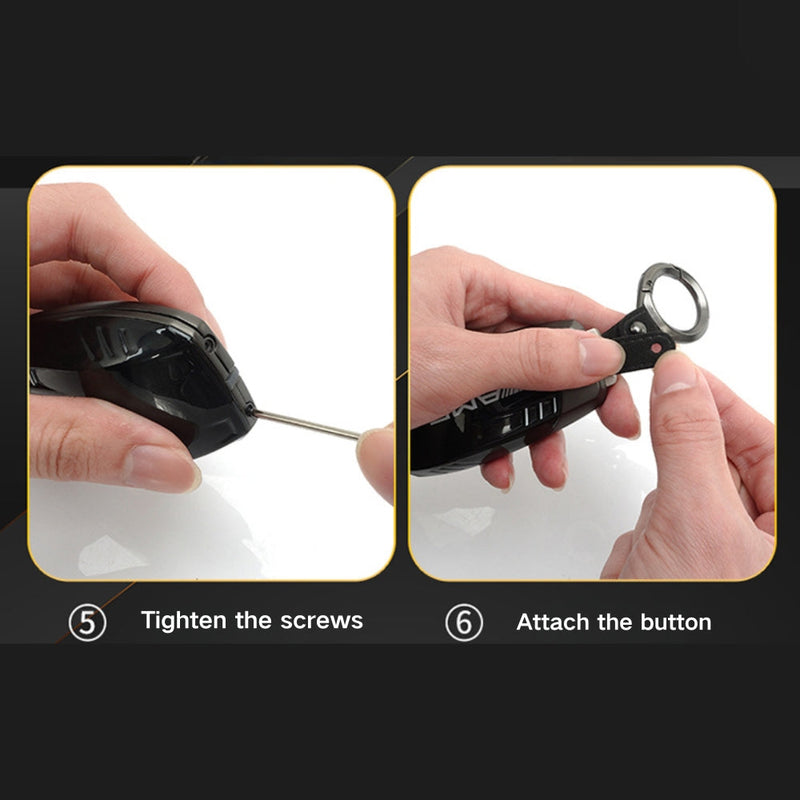 Load image into Gallery viewer, Mercedes Benz Carbon Fiber Metal Protective Car Key Fob Case Cover For Benz A, B, C, E, GLC, GLE
