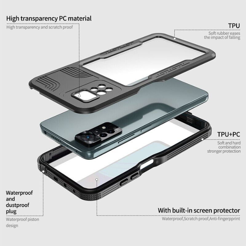 Load image into Gallery viewer, [Mars Series] Xiaomi Redmi Note 11 Pro 5G - Shellbox Full Covered Waterproof Heavy Duty Tough Armor Case - Polar Tech Australia

