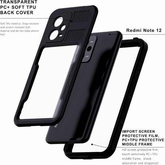 [Mars Series] Xiaomi Redmi Note 12 5G - Shellbox Full Covered Waterproof Heavy Duty Tough Armor Case - Polar Tech Australia