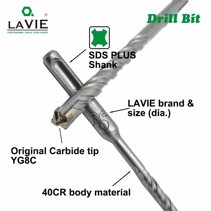 Chargez l&#39;image dans la visionneuse de la galerie, 160mm Long Concrete Electric Hammer Bit Cross Carbide Tip Masonry Drill Bits
