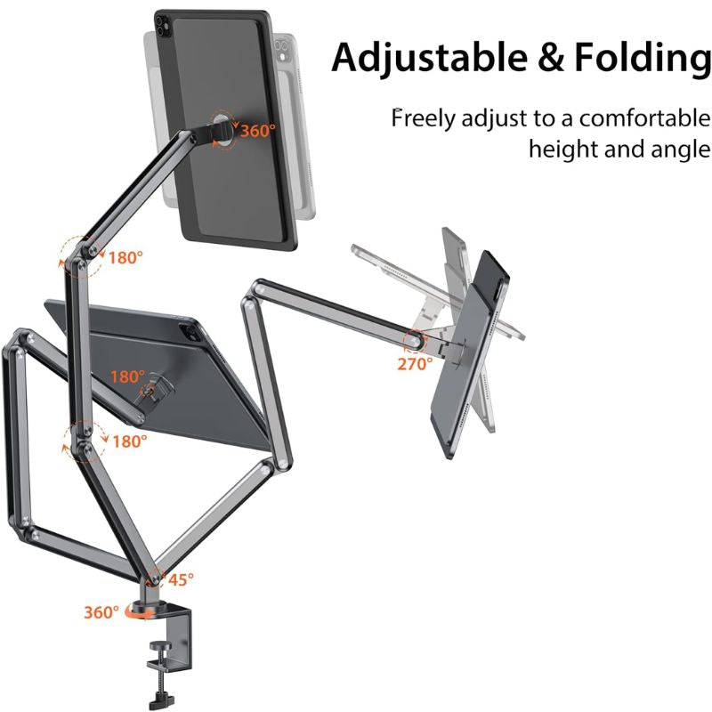 Cargue la imagen en el visor de la galería, KUXIU X36 iPad Magnetic Tablet Stand Aluminum Alloy Boom Arm Adjustable Tablet Stand - EdgeFollow
