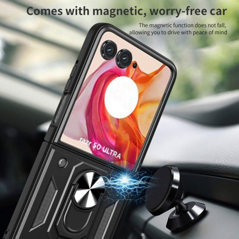 Load image into Gallery viewer, Motorola Moto Razr 2024 - Armor Ring Holder TPU Hybrid PC Phone Case - Polar Tech Australia
