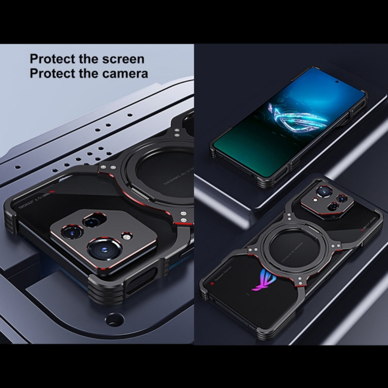 Cargue la imagen en el visor de la galería, Asus ROG Phone 9 / 9 Pro - Mechanical Arm Borderless MagSafe Holder Metal Phone Case - Polar Tech Australia
