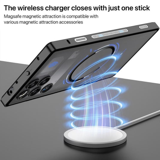 ZTE nubia RedMagic 11 Pro / 11 Pro Plus - Single sided Snap Buckle Metal Frame Frosted MagSafe Phone Case - Polar Tech Australia