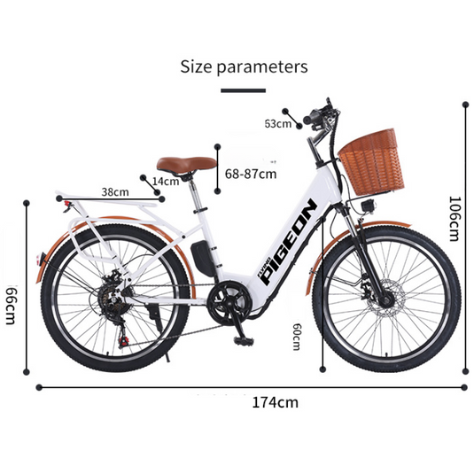 Flying Pigeon 350W 24 inch Wheel Type High Power Long Range Electric Bike Bicycle