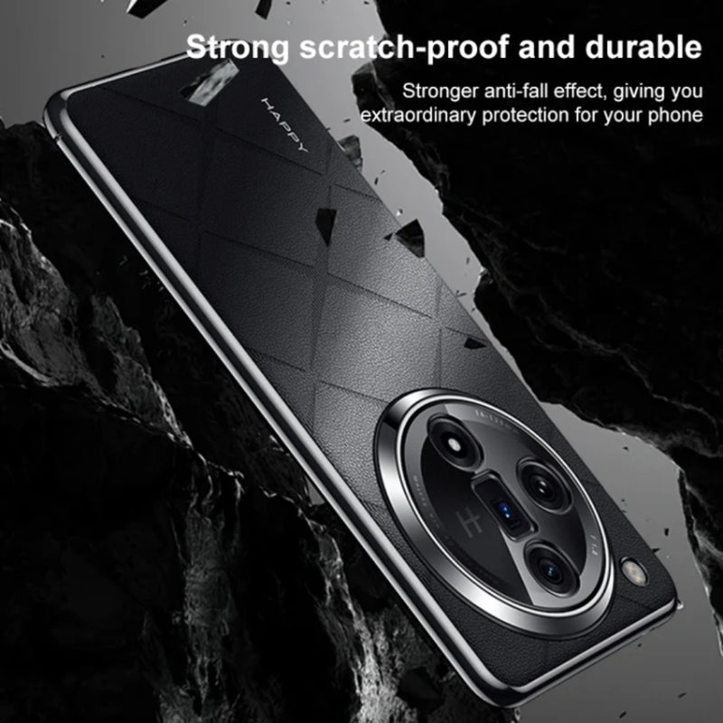 Cargue la imagen en el visor de la galería, OPPO Find X7/Ultra - Plain Leather PC Phone Case - Polar Tech Australia
