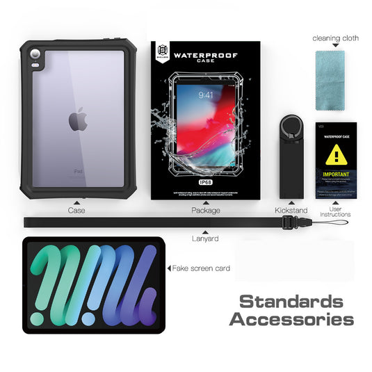 Apple iPad Mini 6 Shellbox Waterproof Heavy Duty Lifeproof Style Case - Polar Tech Australia