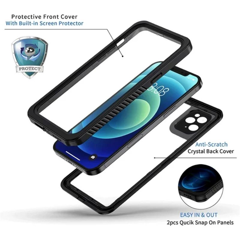 Cargue la imagen en el visor de la galería, [FS Series] Apple iPhone 12 Pro - Redpepper Full Covered Waterproof Heavy Duty Tough Armor Case - Polar Tech Australia
