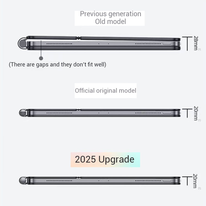 Load image into Gallery viewer, [With Touchpad][Magic Keybord] Apple iPad Pro 13-inch 7th Gen (2024) Smart Multi-Touch Trackpad Magnetic Wireless Keyboard Case With RGB Backlit - Polar Tech Australia

