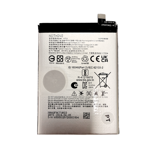 [NT03] Nothing Phone (2a) / Phone (2a) Plus / CMF Phone 1 - Replacement Battery - Polar Tech Australia