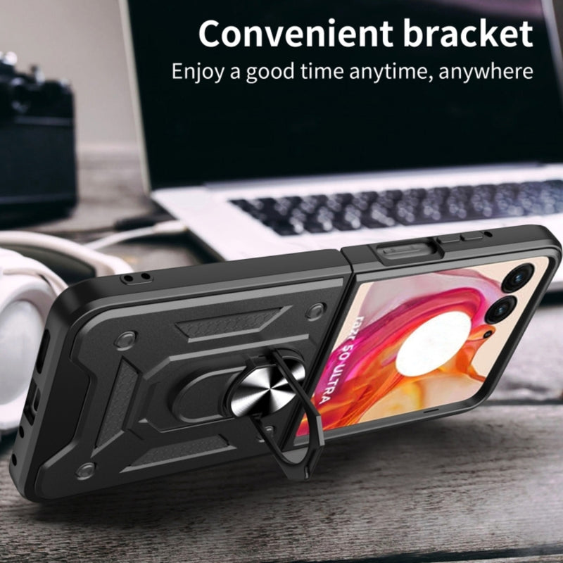 Load image into Gallery viewer, Motorola Moto Razr 2024 - Armor Ring Holder TPU Hybrid PC Phone Case - Polar Tech Australia
