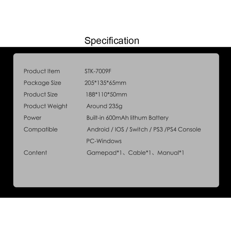 Cargue la imagen en el visor de la galería, Switch Multi-Function Bluetooth Wireless Game Controller, Compatible with Android/iOS, Dual Vibration, 6-Axis Gyro, Turbo Function
