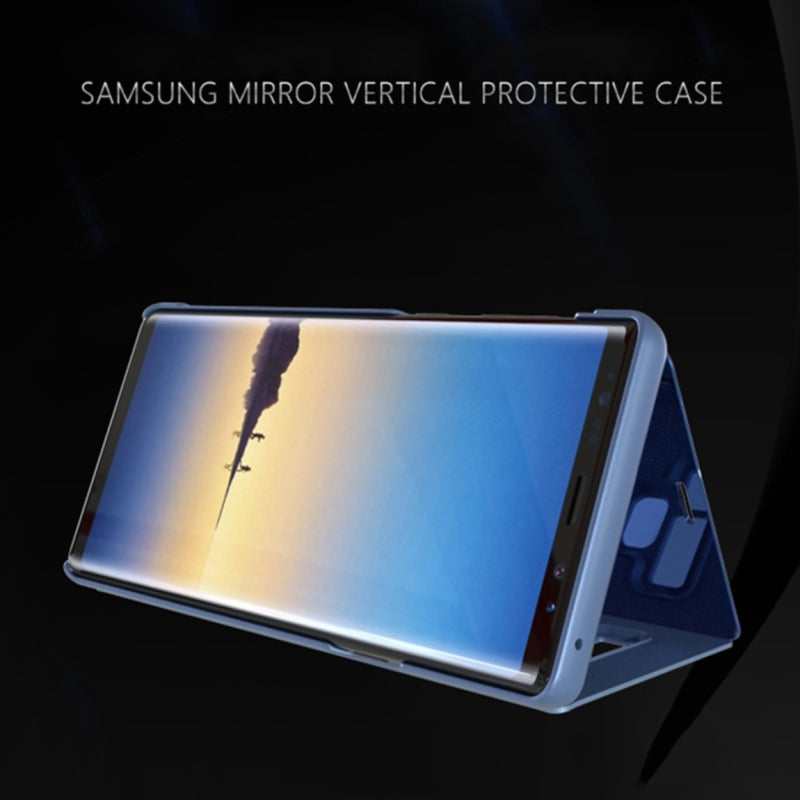 Cargue la imagen en el visor de la galería, Samsung Galaxy Note 9 (SM-N960) - Mirror Clear View Horizontal Flip PU Leather Case
