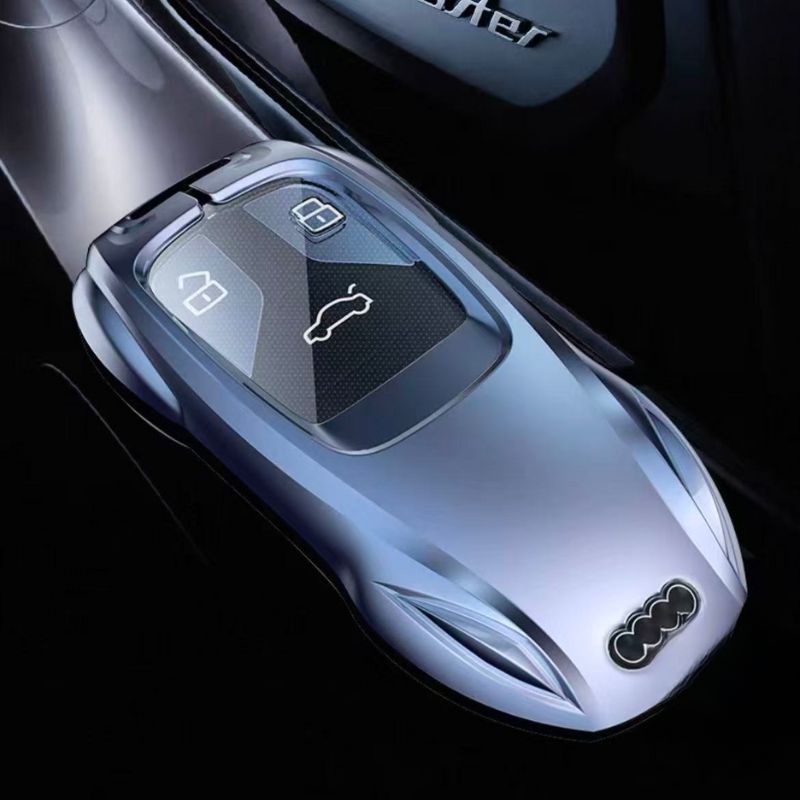Cargue la imagen en el visor de la galería, Audi Zinc Alloy Silicone Car Key Fob Case Cover For A3 For A4, A5, Q3, Q7, Audi TT - i-Station Mobile Phone &amp; Electronic Device Repair and Accessories
