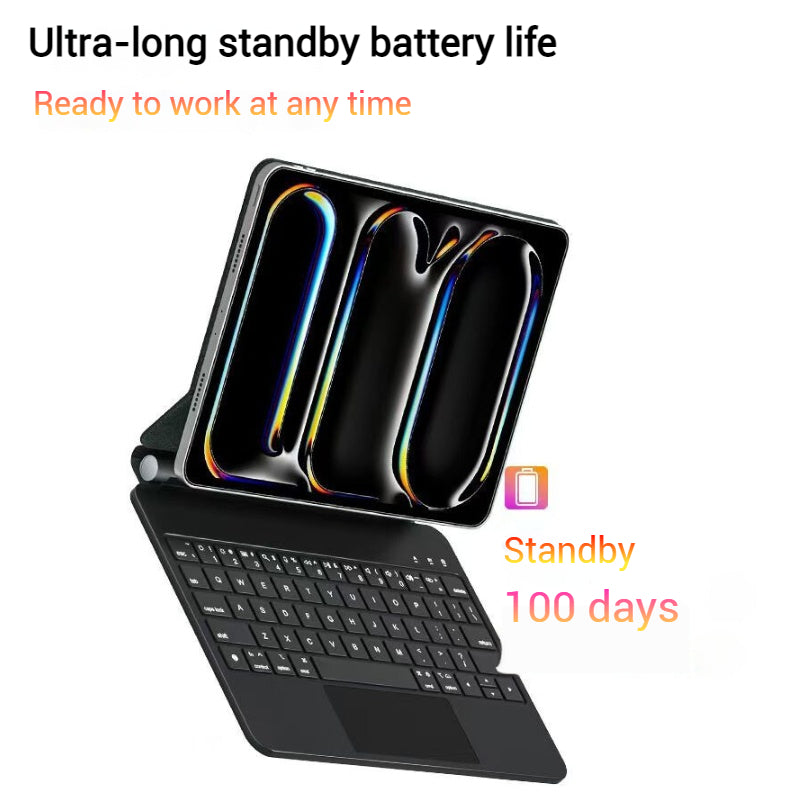 Load image into Gallery viewer, [With Touchpad][Magic Keybord] Apple iPad Pro 13-inch 7th Gen (2024) Smart Multi-Touch Trackpad Magnetic Wireless Keyboard Case With RGB Backlit - Polar Tech Australia

