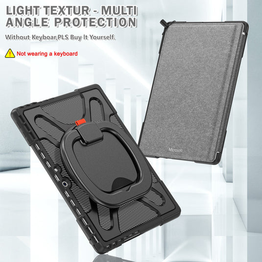 Microsoft Surface Pro 9 & 10 & 11 - 360 Degree Rotate Shockproof Heavy Duty Tough Stand Case Cover With Pen Holder - Polar Tech Australia