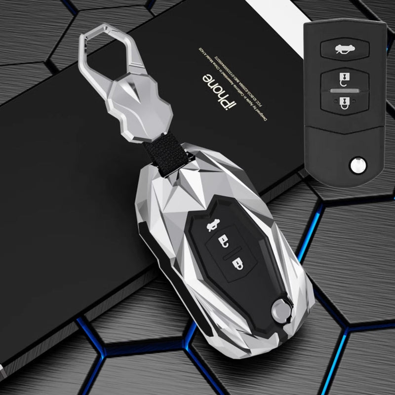 Load image into Gallery viewer, Mazda Zinc Alloy Car Key Fob Cover Case Remote For Mazda 2, 3, 5, 6, CX-3, CX-5, CX-7, CX-9
