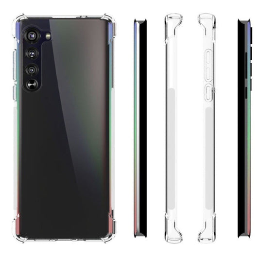 Motorola Moto E6s 2020 - AirPillow Cushion Transparent Soft Clear TPU Four Corners Protective Case - Polar Tech Australia