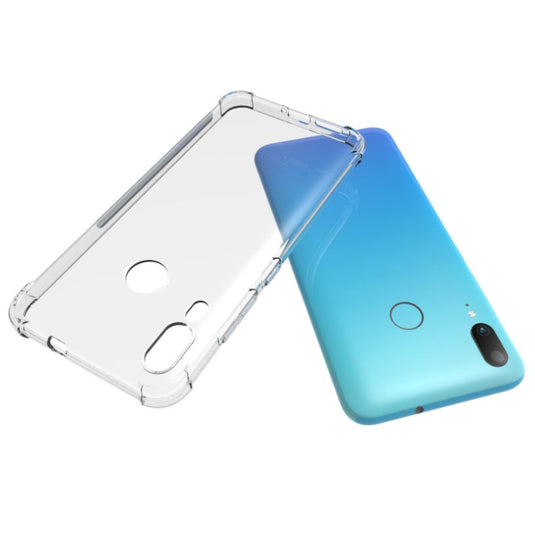 Motorola Moto E6 Plus - AirPillow Cushion Transparent Soft Clear TPU Four Corners Protective Case - Polar Tech Australia