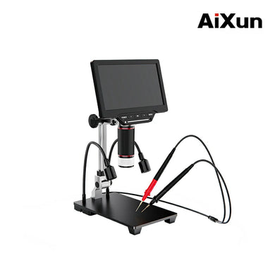 [AiXun DM21] 7-Inch Electronic Digital Microscope with Multimeter Design for Soldering – 2-in-1 Precision Tool - Polar Tech Australia