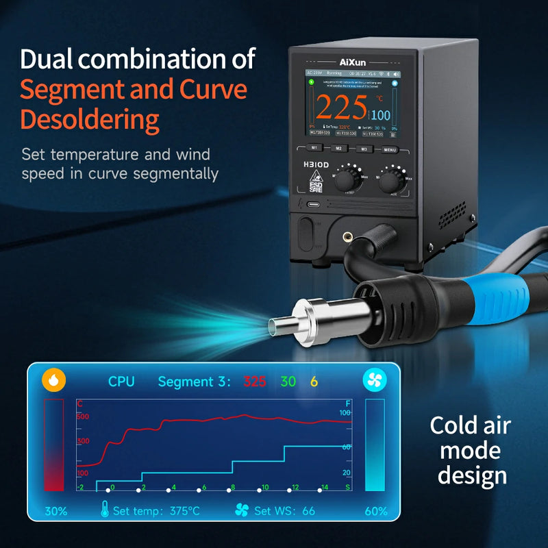 Cargue la imagen en el visor de la galería, AiXun H310D Smart Hot Air Rework Station for BGA Repair - Polar Tech Australia
