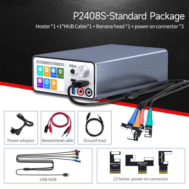 Cargue la imagen en el visor de la galería, AiXun P2408S Intelligent Regulated 24V DC Power Supply – Ideal for Mobile Repair - Polar Tech Australia
