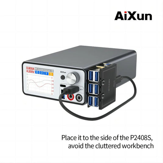 AiXun P2408S One-Key Boot-Up Docking Station with Six HUB Ports - Polar Tech Australia