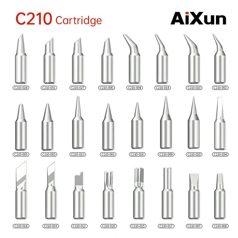 Cargue la imagen en el visor de la galería, AiXun C210 Customized Soldering Iron Tips – High-Performance Replacement for Precision Soldering - Polar Tech Australia
