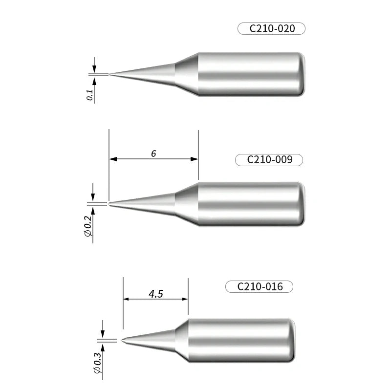 Cargue la imagen en el visor de la galería, AiXun C210 Customized Soldering Iron Tips – High-Performance Replacement for Precision Soldering - Polar Tech Australia
