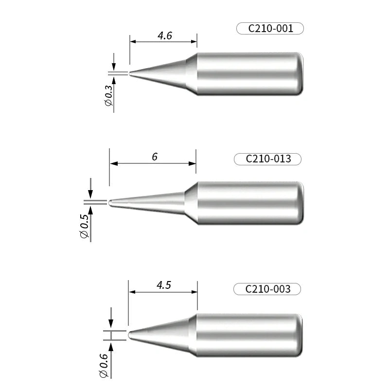 Cargue la imagen en el visor de la galería, AiXun C210 Customized Soldering Iron Tips – High-Performance Replacement for Precision Soldering - Polar Tech Australia
