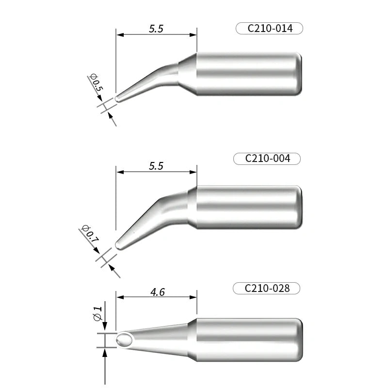 Cargue la imagen en el visor de la galería, AiXun C210 Customized Soldering Iron Tips – High-Performance Replacement for Precision Soldering - Polar Tech Australia

