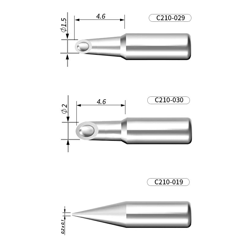 Cargue la imagen en el visor de la galería, AiXun C210 Customized Soldering Iron Tips – High-Performance Replacement for Precision Soldering - Polar Tech Australia
