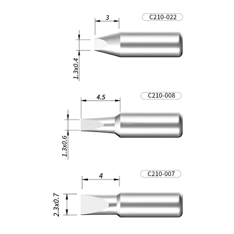 Cargue la imagen en el visor de la galería, AiXun C210 Customized Soldering Iron Tips – High-Performance Replacement for Precision Soldering - Polar Tech Australia
