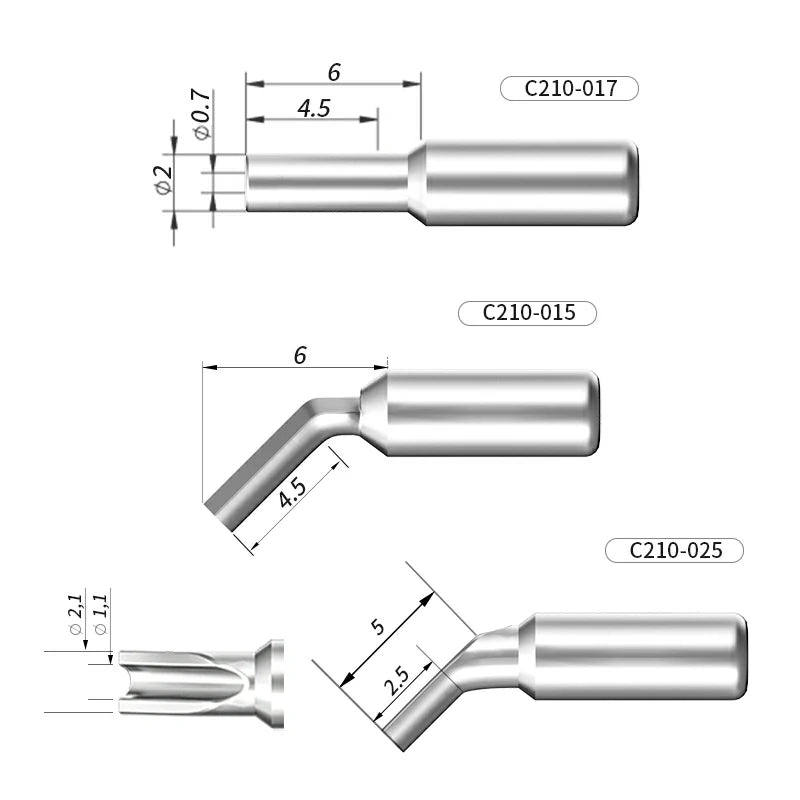 Cargue la imagen en el visor de la galería, AiXun C210 Customized Soldering Iron Tips – High-Performance Replacement for Precision Soldering - Polar Tech Australia
